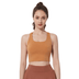 Seamless Criss-Cross Back Supportive Sports Bra - Yellow