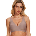 Seamless Deep V Wireless Bra with Jelly Strip Lift