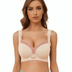 Seamless Full-Coverage Plus Size T-Shirt Bra with MagicLift™ Support - Beige