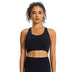 Criss-Cross Back Seamless Padded Sports Bra - Black