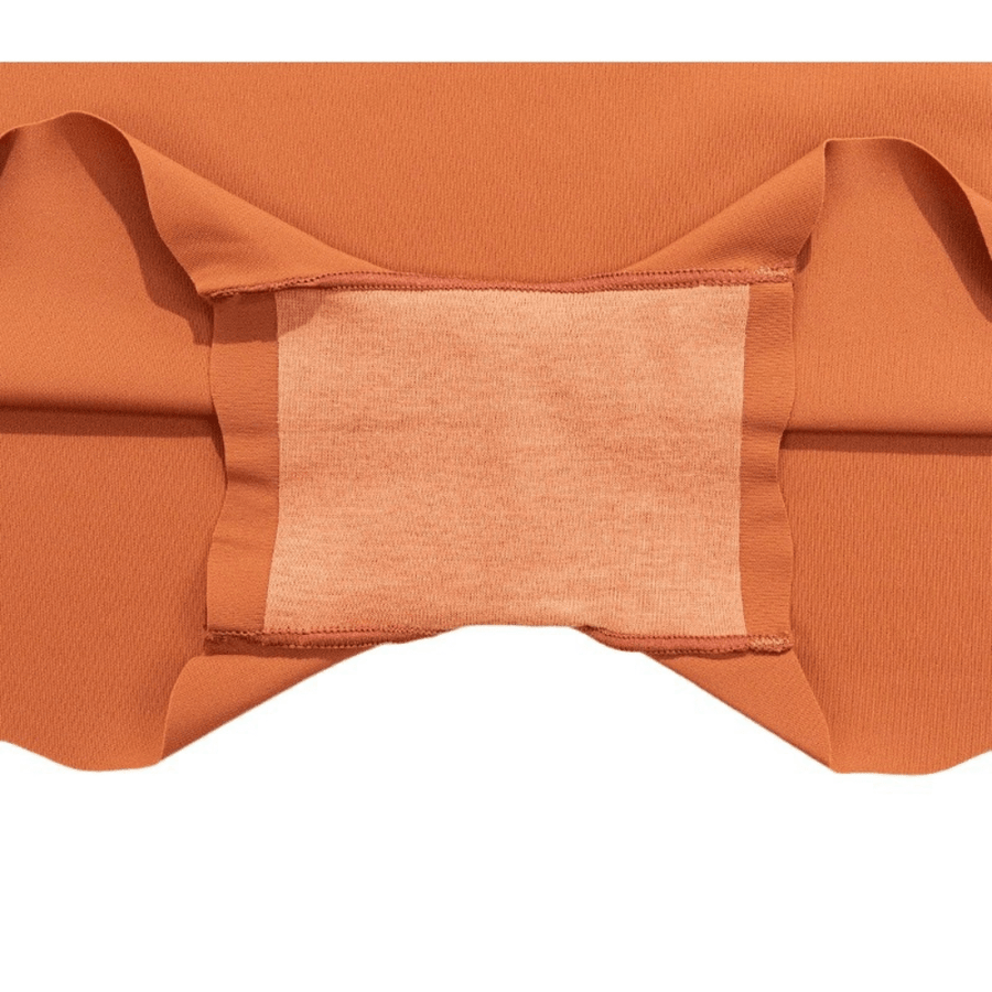 Seamless Ruffle Scallop Hem Boyshorts Underwear