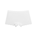 Seamless Ruffle Scallop Hem Boyshorts Underwear - White