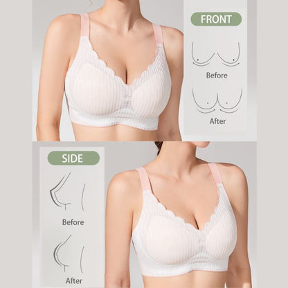 Two-Tone Seamless Wire-Free Bra with MagicLift™ Support
