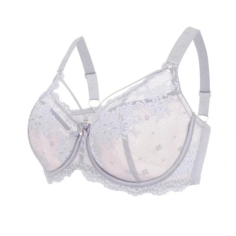CloudSoft™ Floral Lace Seamless Plus Size Underwire Bra