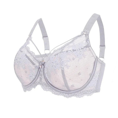 CloudSoft™ Floral Lace Seamless Plus Size Underwire Bra