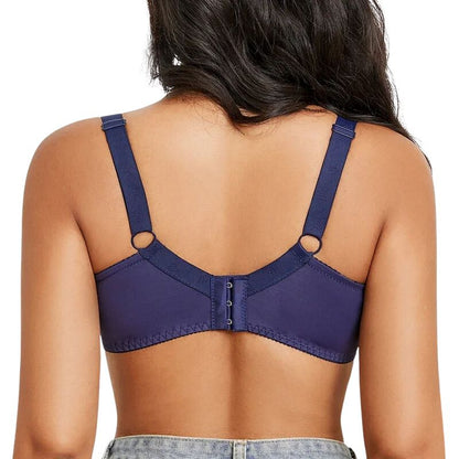 CloudSoft™ Floral Lace Seamless Plus Size Underwire Bra