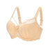 CloudSoft™ Floral Lace Seamless Plus Size Underwire Bra - Beige
