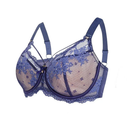 CloudSoft™ Floral Lace Seamless Plus Size Underwire Bra