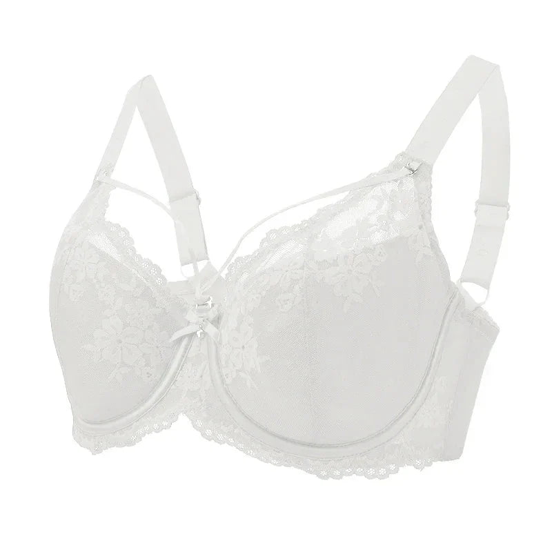 CloudSoft™ Floral Lace Seamless Plus Size Underwire Bra