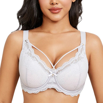 CloudSoft™ Floral Lace Seamless Plus Size Underwire Bra