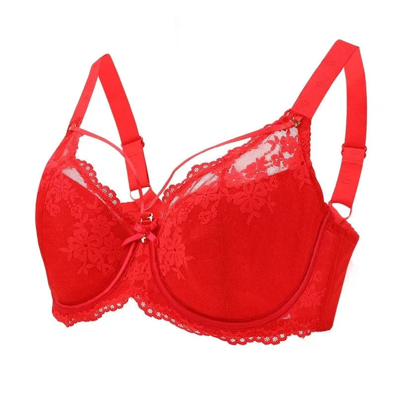 CloudSoft™ Floral Lace Seamless Plus Size Underwire Bra
