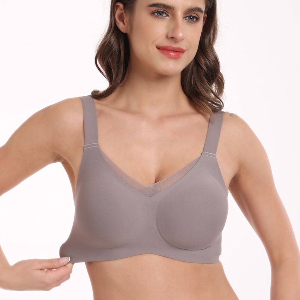 Seamless Wireless Push-Up Bra with Adaptive Fit and Comfort