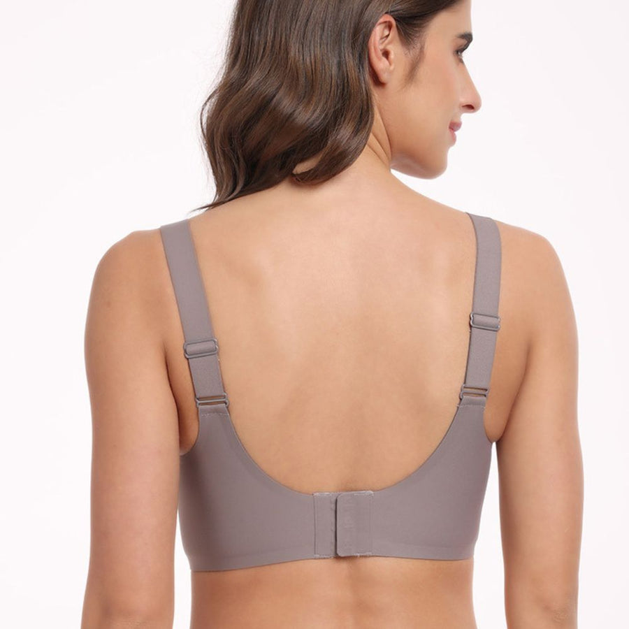 Seamless Wireless Push-Up Bra with Adaptive Fit and Comfort