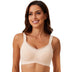 Seamless Wireless Push-Up Bra with Adaptive Fit and Comfort - Beige