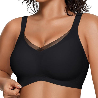 Seamless Wireless Push-Up Bra with Adaptive Fit and Comfort