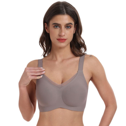 Seamless Wireless Push-Up Bra with Adaptive Fit and Comfort