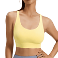 Soft Sculpt Cross-Back Yoga Bra for Enhanced Breathability