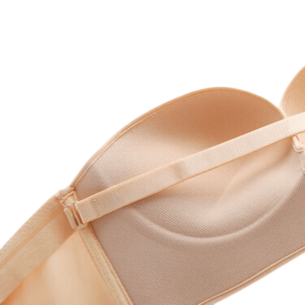 CloudSoft Front-Buckle Strapless Bra with Non-Slip Design