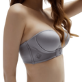 CloudSoft Front-Buckle Strapless Bra with Non-Slip Design
