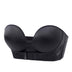 CloudSoft Front-Buckle Strapless Bra with Non-Slip Design - Black