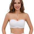 Seamless Strapless Push-Up Bra with Side Closure