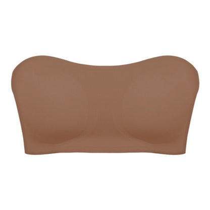Seamless Strapless Push-Up Bra with Side Closure