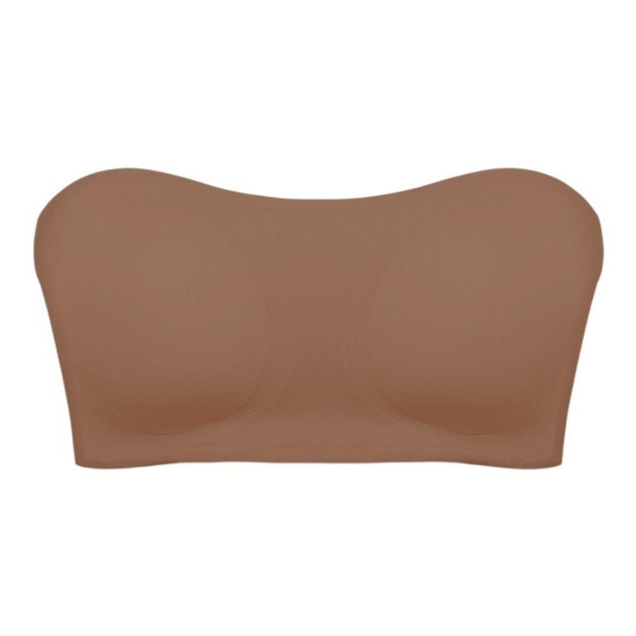 Seamless Strapless Push-Up Bra with Side Closure