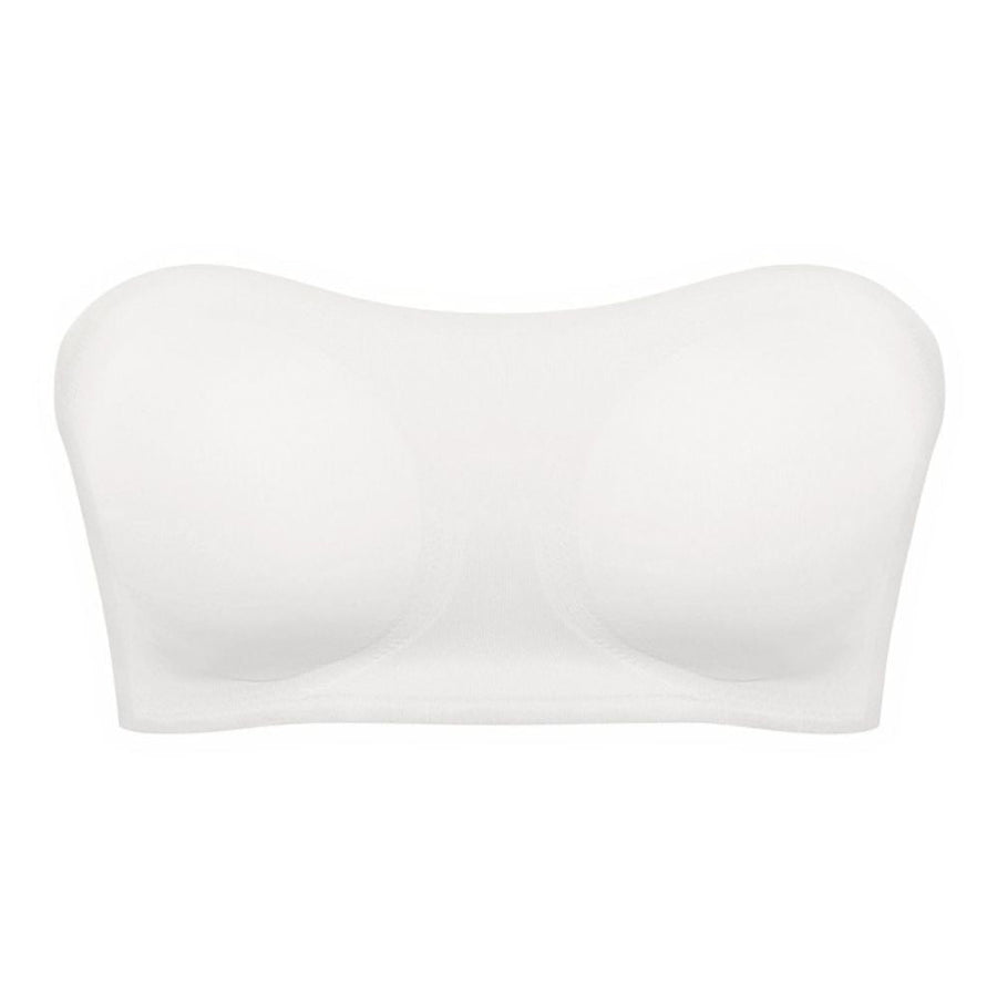 Seamless Strapless Push-Up Bra with Side Closure