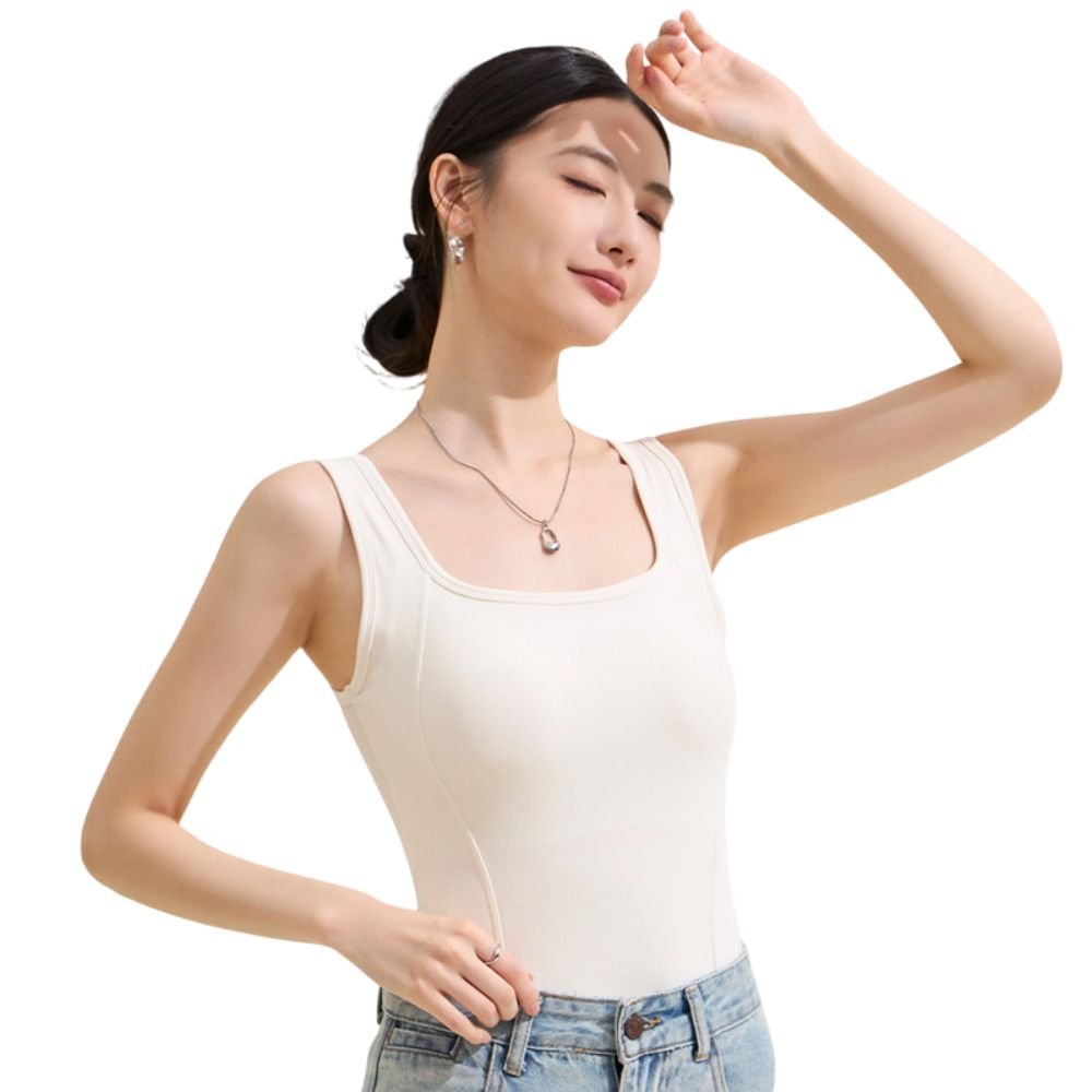 Magic Lyocell Support Tank Top with Built-In Bra