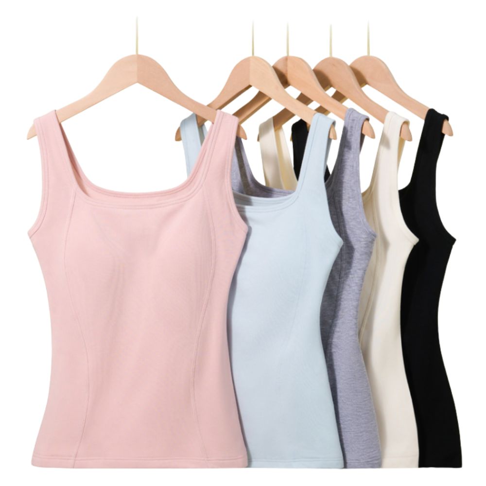 Magic Lyocell Support Tank Top with Built-In Bra