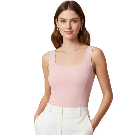 Magic Lyocell Support Tank Top with Built-In Bra