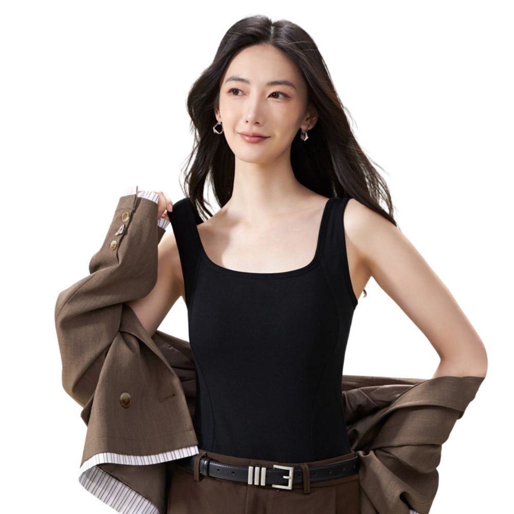 Magic Lyocell Support Tank Top with Built-In Bra