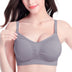 U-Back Cotton Breathable Nursing Bralette - Gray