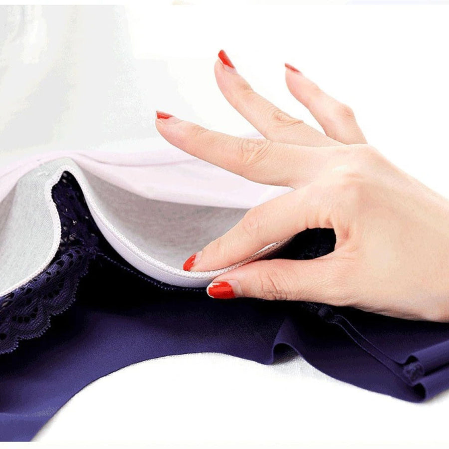 Lace Detail Wireless Plus Size Longline Bra
