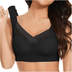 CloudSoft Seamless Support Wireless Sports Bra - Black
