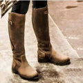 Anna | Women's Buckle Detail Flat Riding Boots