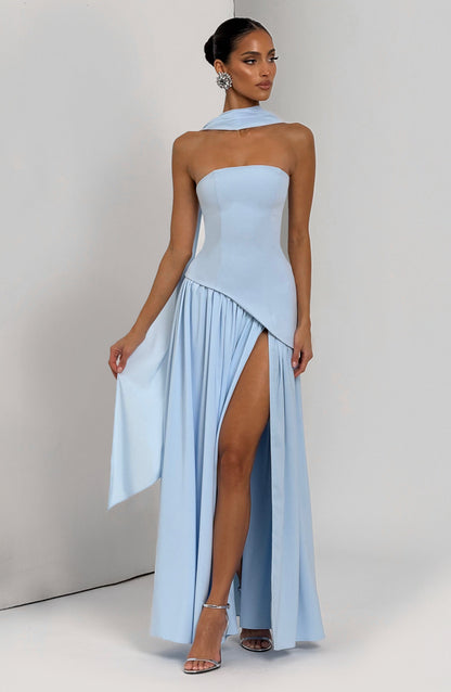 Chloe Baby Blue Maxi Summer Dress