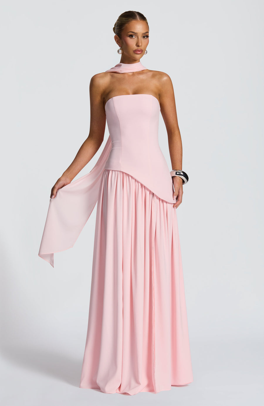 Sophia Blush Maxi Summer Dress
