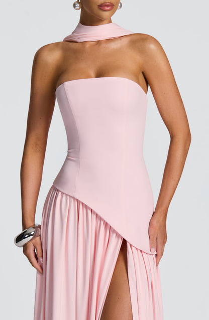 Sophia Blush Maxi Summer Dress