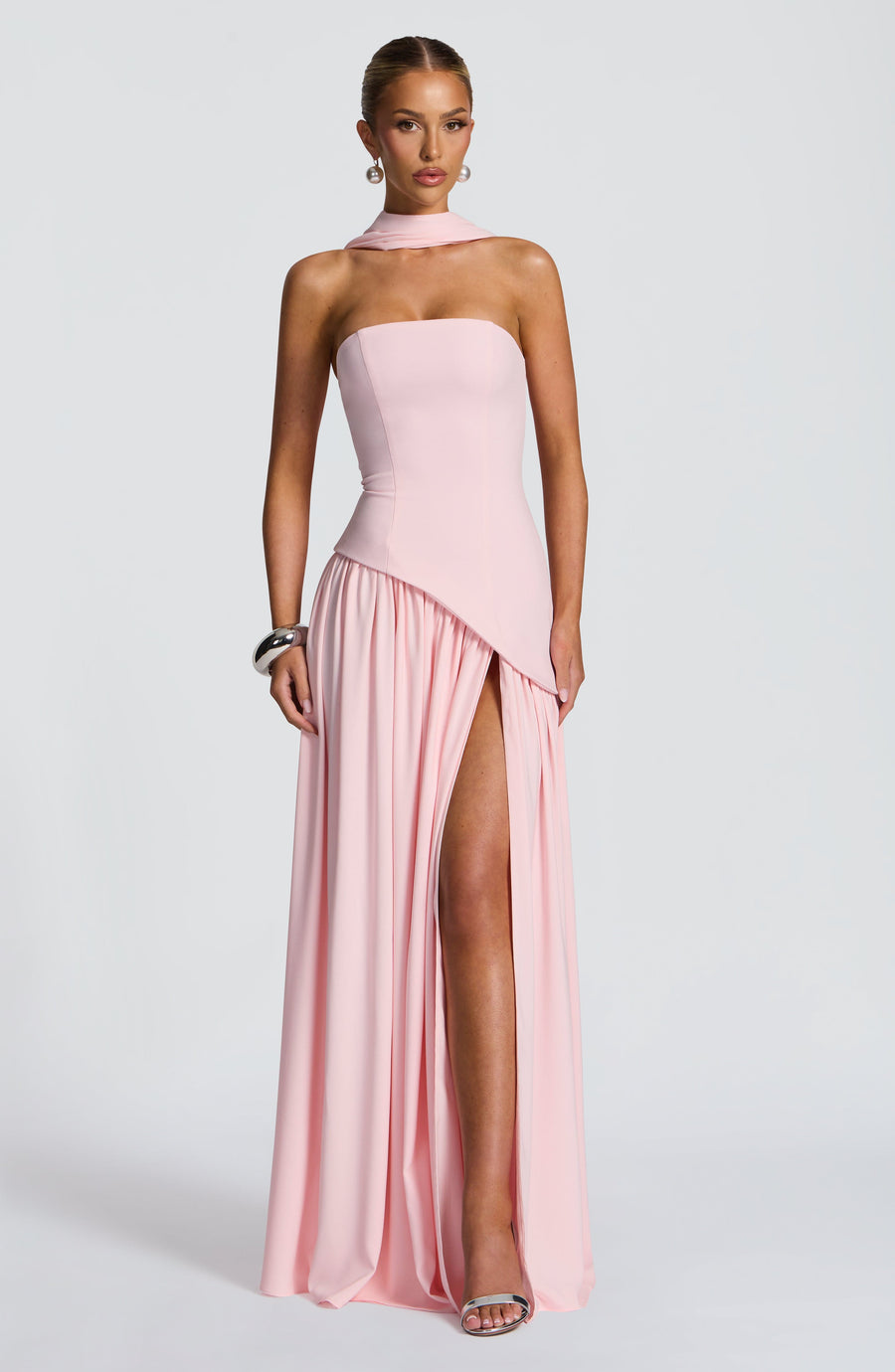 Sophia Blush Maxi Summer Dress