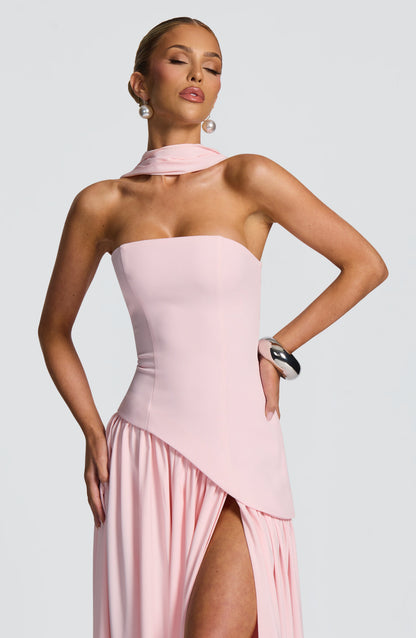 Sophia Blush Maxi Summer Dress
