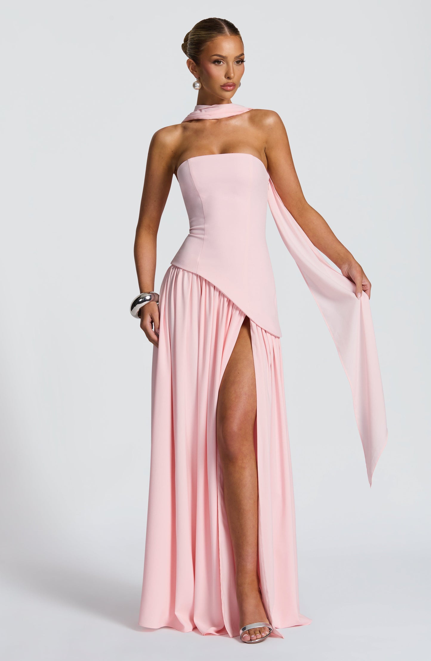 Sophia Blush Maxi Summer Dress