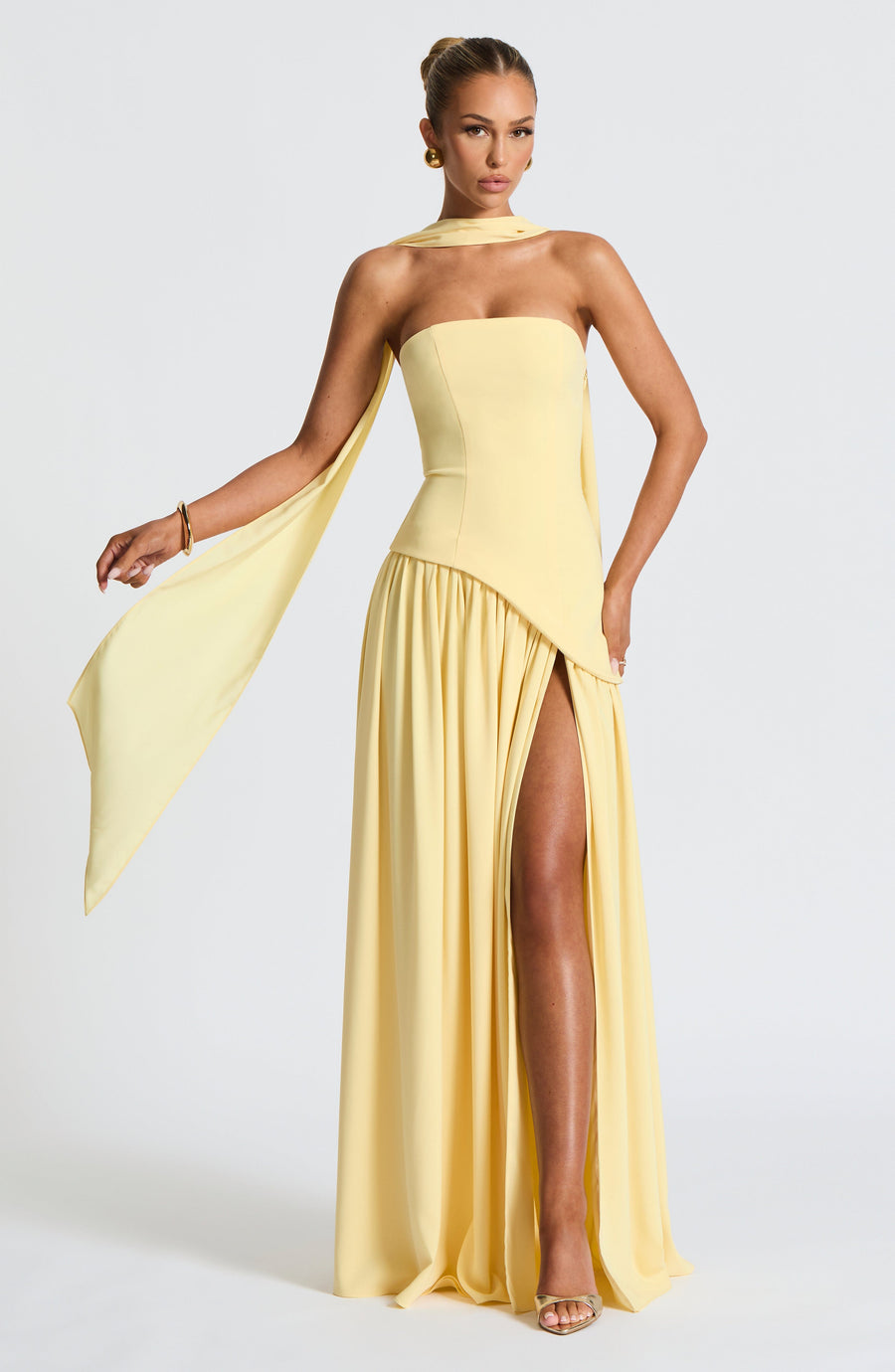 Sophia Lemon Maxi Summer Dress