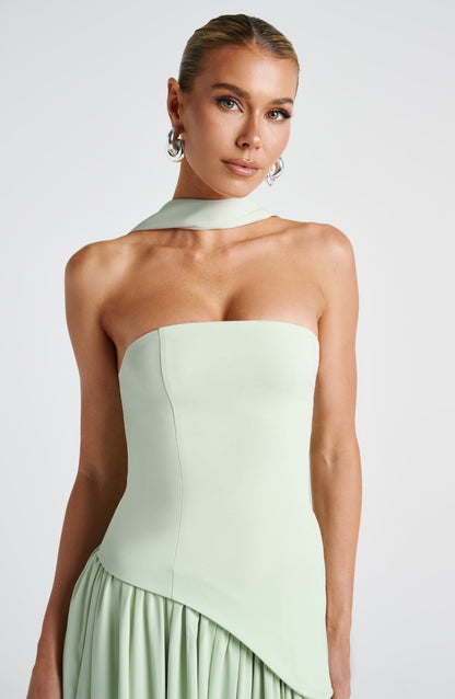 Sophia Mint Maxi Summer Dress