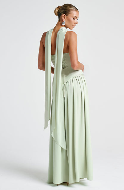 Sophia Mint Maxi Summer Dress
