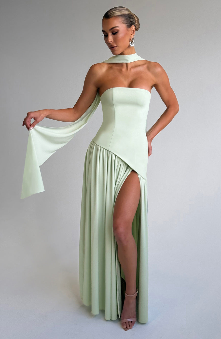 Sophia Mint Maxi Summer Dress