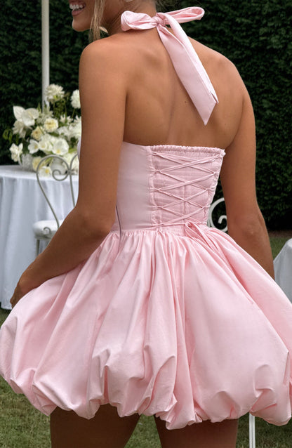 Sophia Blush Mini Sundress