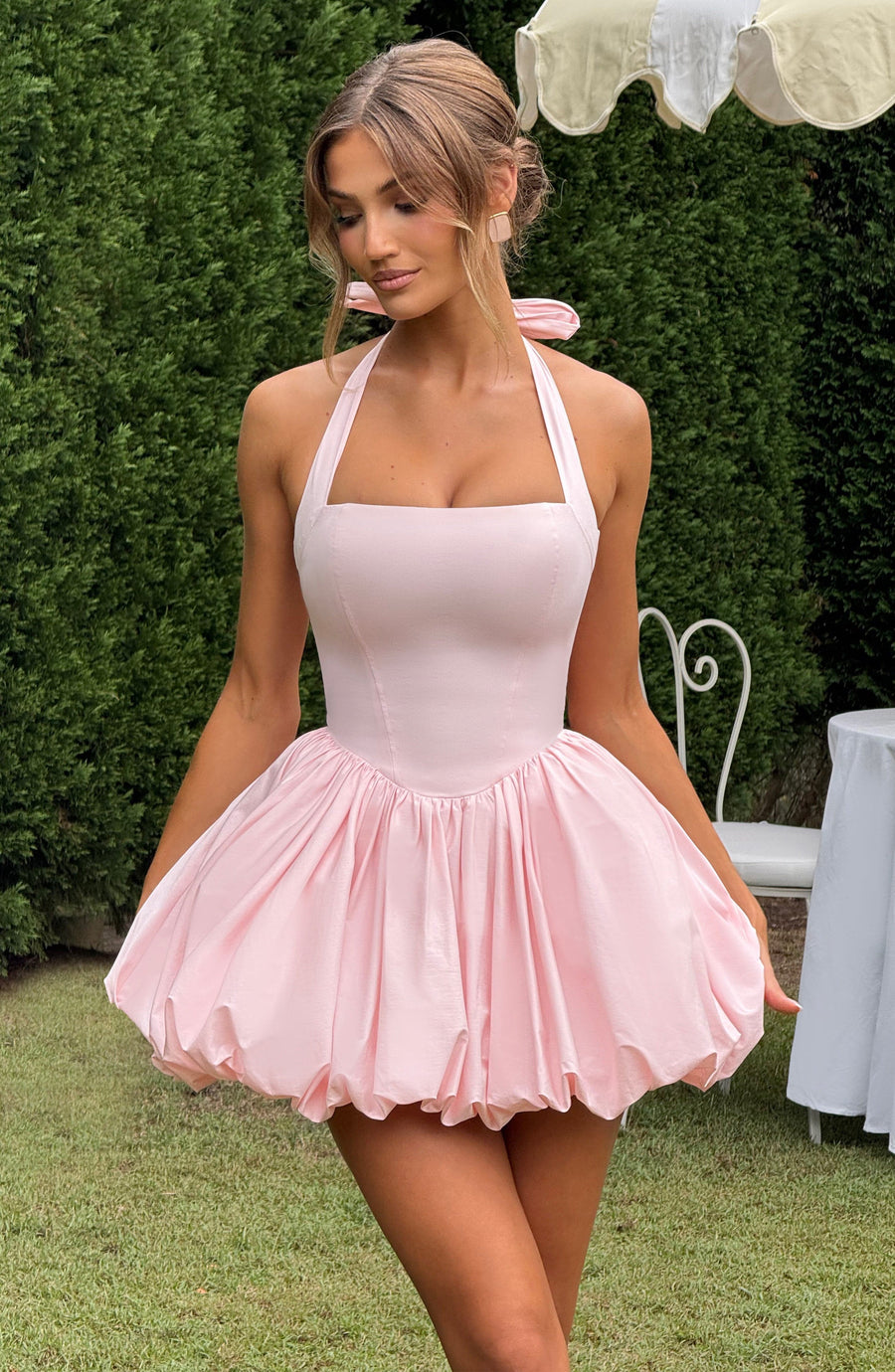 Sophia Blush Mini Sundress