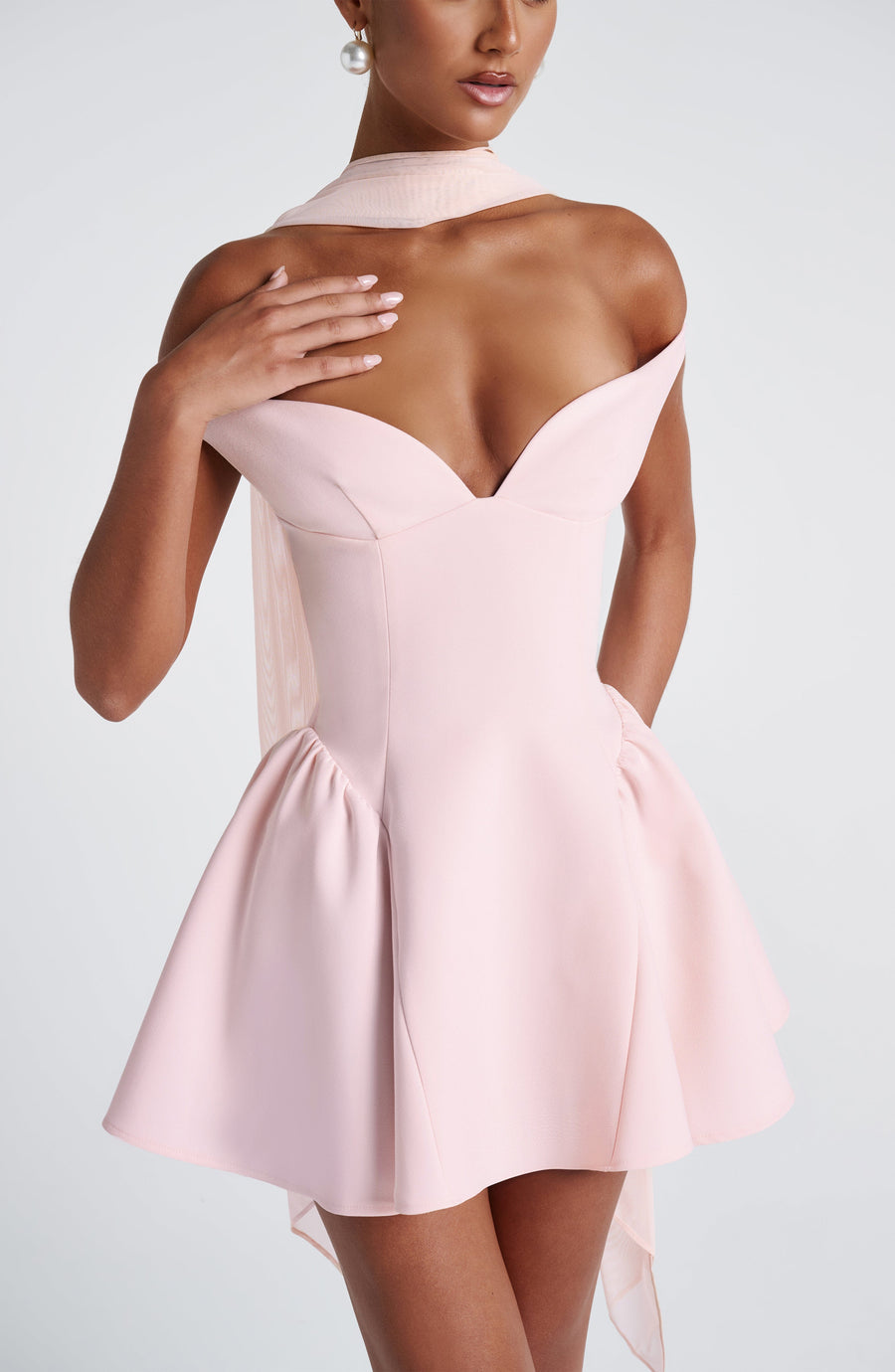Sophia Blush Mini Sundress - Cute Summer Fashion