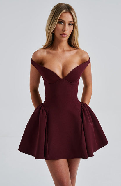 Marla Cherry Lacquer Mini Dress in XS - image 10